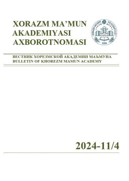 BULLETIN OF KHOREZM MAMUN ACADEMY