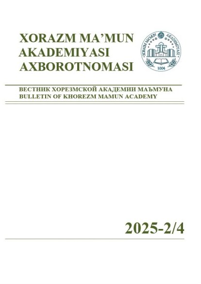 BULLETIN OF KHOREZM MAMUN ACADEMY