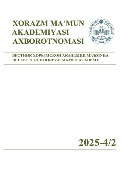 BULLETIN OF KHOREZM MAMUN ACADEMY