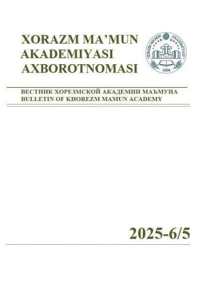 BULLETIN OF KHOREZM MAMUN ACADEMY
