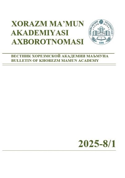BULLETIN OF KHOREZM MAMUN ACADEMY