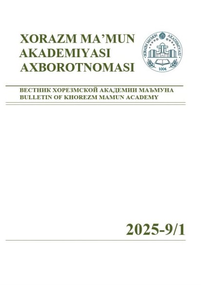 BULLETIN OF KHOREZM MAMUN ACADEMY
